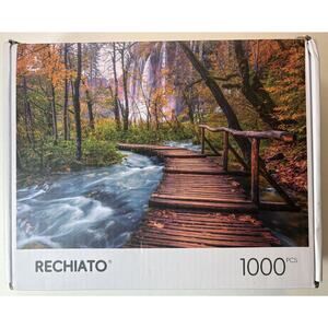 Timeless Beauty: The Long Wooden Bridge Jigsaw Puzzle by Rechiato New vn